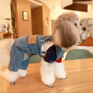 Denim Pet Overalls